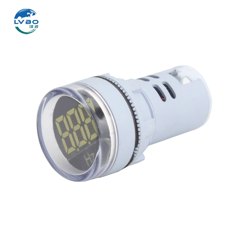 LVBO Mini circle 22 мм электронный измеритель частоты Герц измерительная лампа переменного тока 0-99 Гц