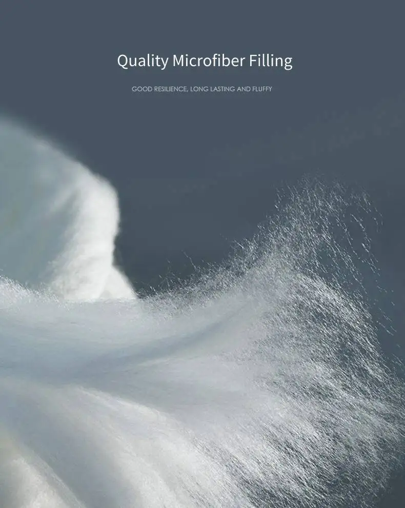 New Design Luxury Hotel Home Comfortable Fluffy Polyester Fiber Down Alternative Sleep Bed Pillow