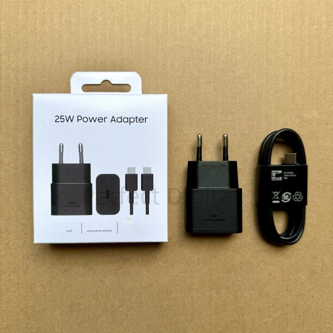 EP-T2510X USB Type-C 25 Watt Fast Charging Adapter with Data Cable for Samsung S24 Ultra S23 S22