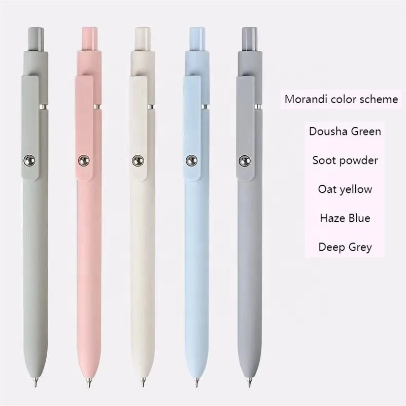 Morandi Vintage Fast Drying Fine Spot 0.5mm Scalable gel Ink Pen