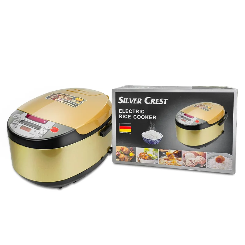 OEM customized low  sugar 5L  liter tiger mini digital commercial guangdong silver crest smart rice cooker electric