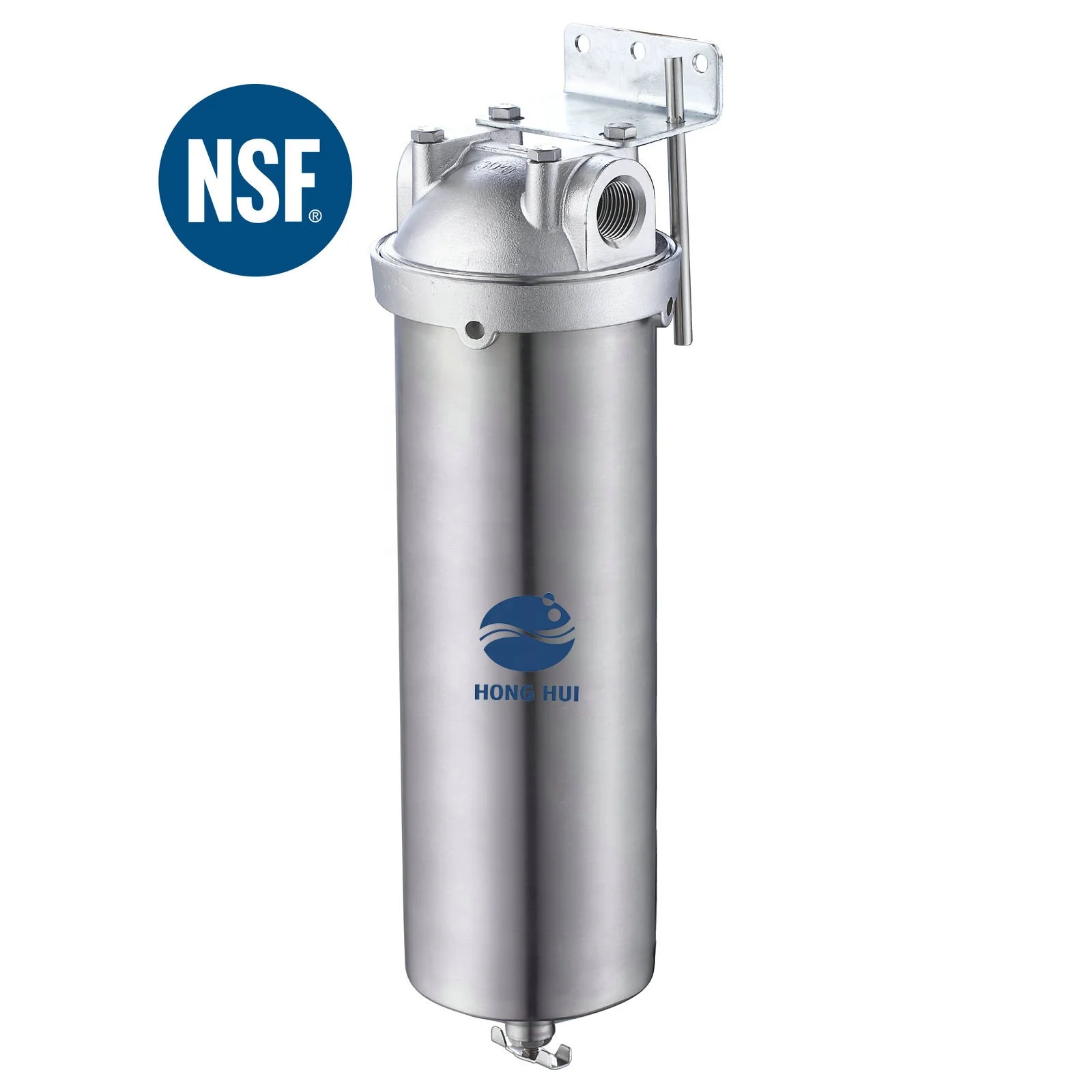 HONG HUI NSF HMS-10A Stainless Steel 304 Filter Housing Water Filter Housing