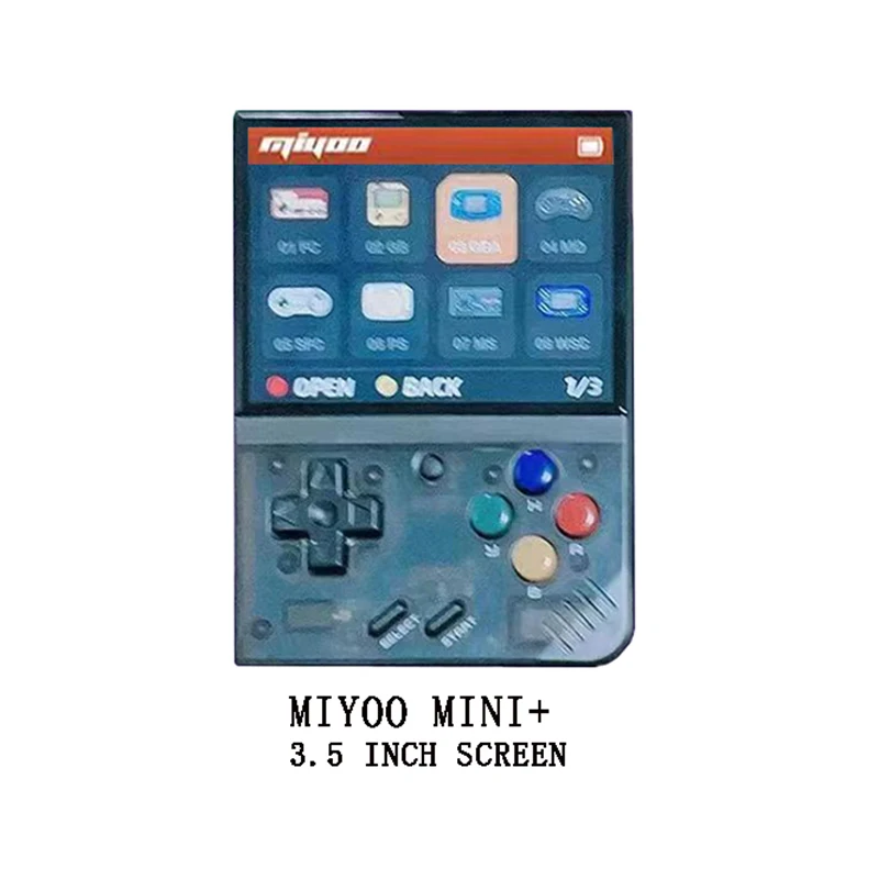 MiYoo 2 V 2 Plus 32gb Portable New Consola 3.5 Ips Display Video Gaming Black Case Retro Console Handheld Game V2 Miyoo Mini