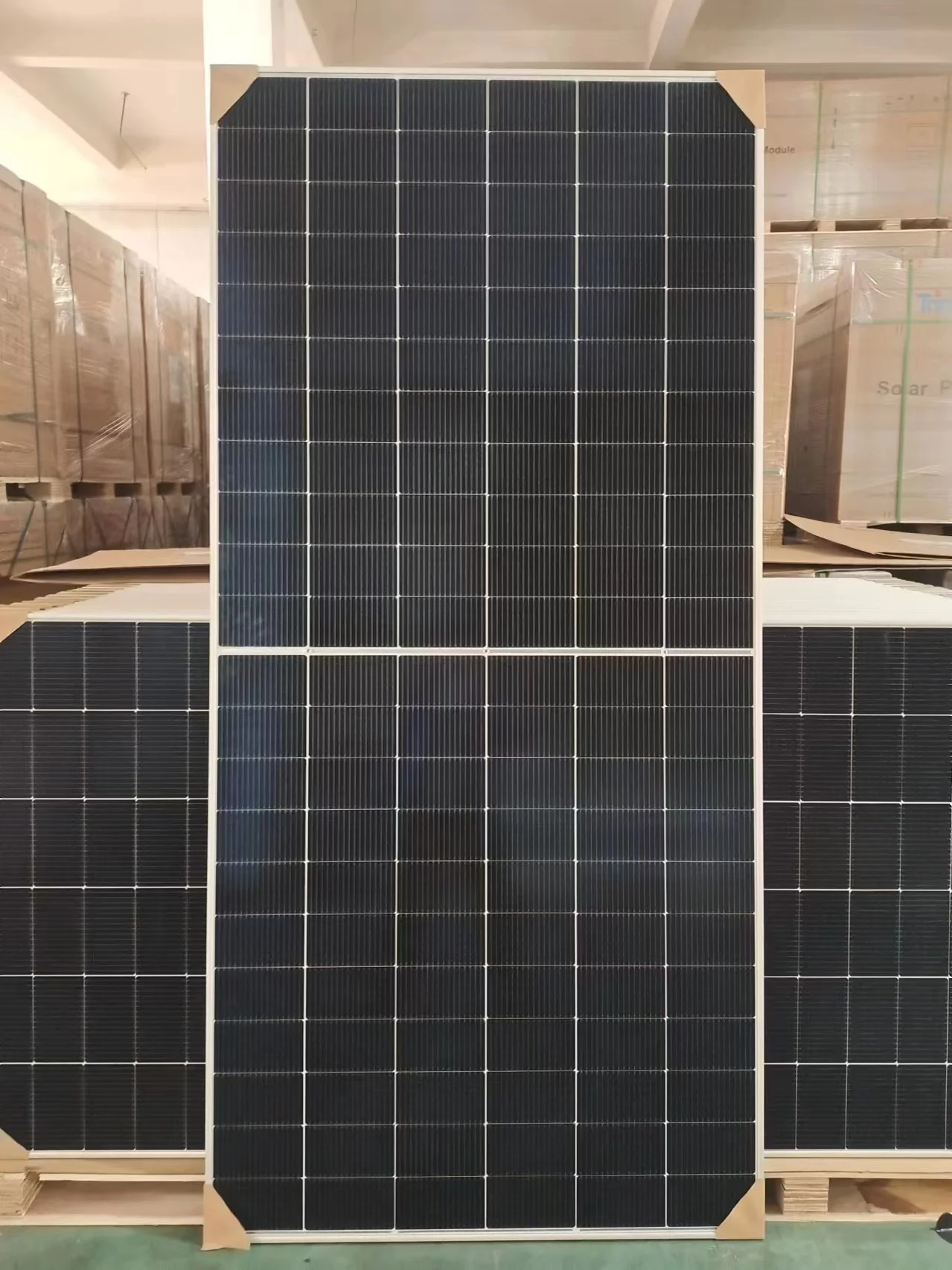 Trina solar 590w 595w 600w 605w Paneles Solares Kit 610 Watt Battery Photovoltaic Panels for Industrial solar panel system