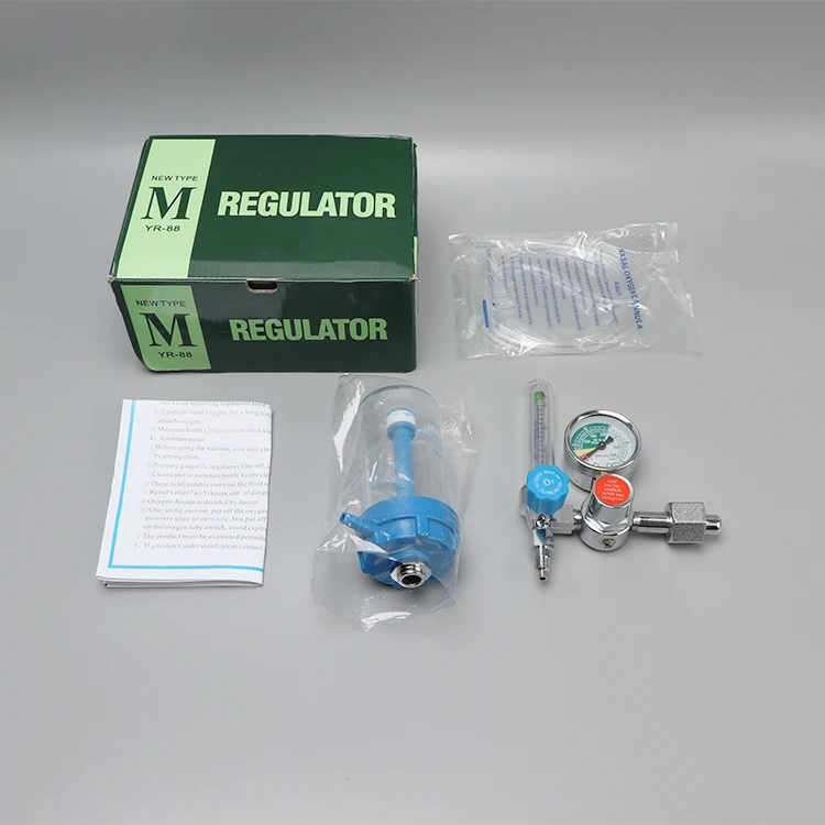 Portable Medical Oxygen Cylinder Flow Meter Pressure Regulator with Flowmeter