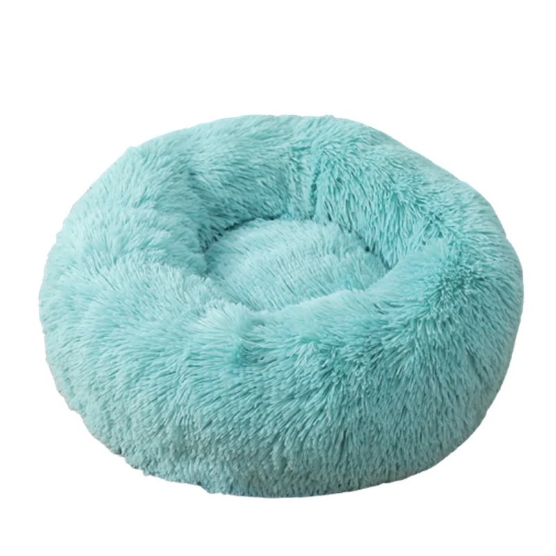 
Pet Supplies Fluffy Donut large comfy calming Luxury Washable Plush Wholesale Soft Round 2020 bed products for dogs 