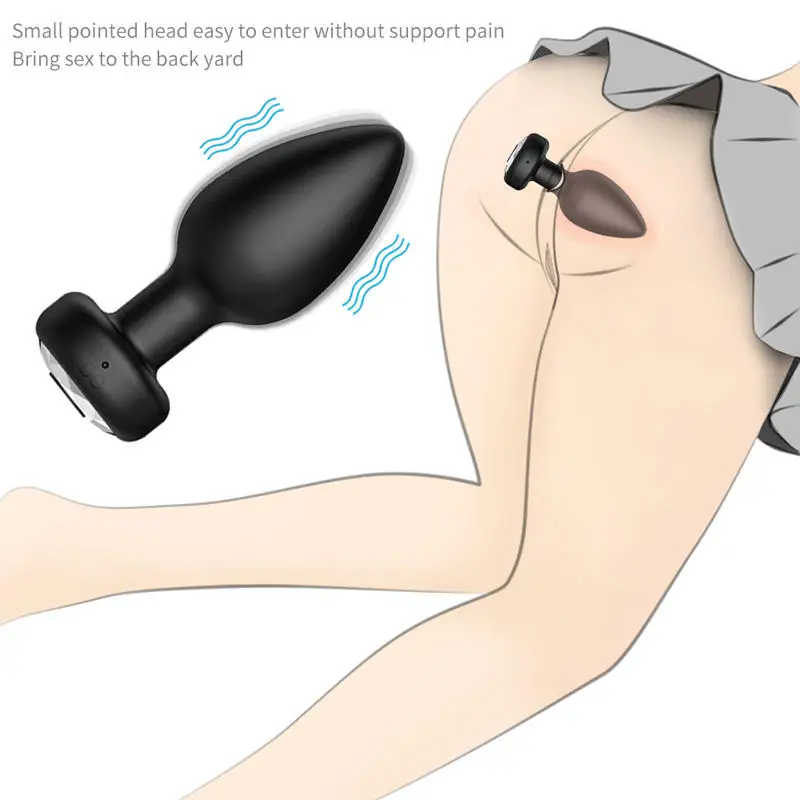 Smooth Touch female Butt Plug Intimate Metal Anal Plug with Crystal Jewelry  Anal Bead Anus Dilator Anal Toys for Men Women