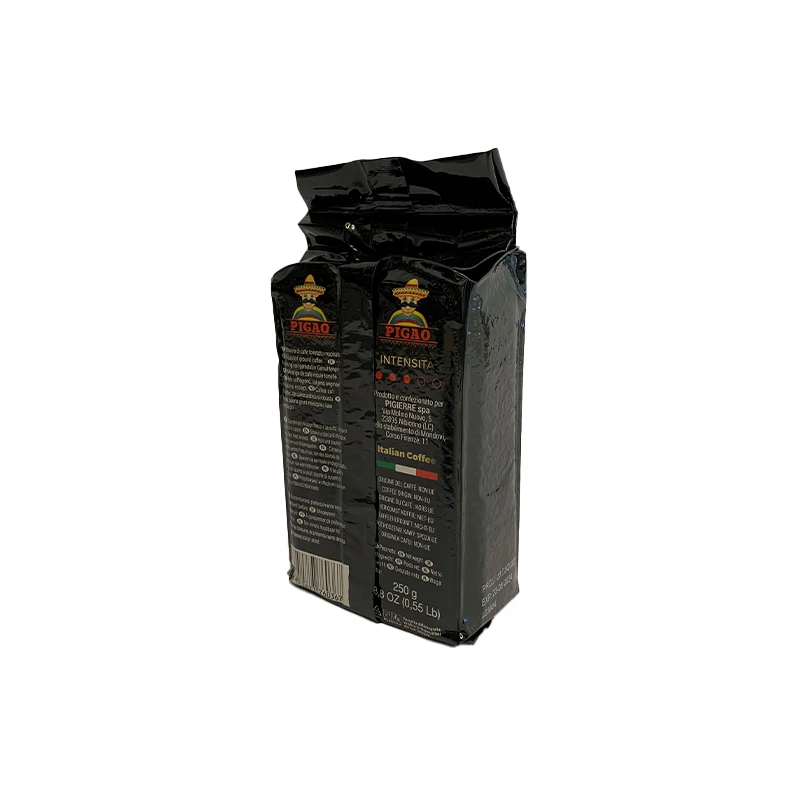 Premium Quality Made in Italy PIGAO ROASTED GROUND COFFEE 250gr bag robusta quality Ready For Export