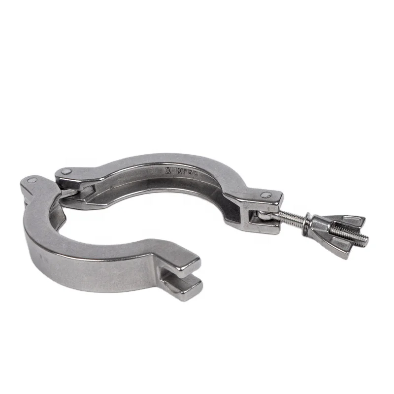 Stainless Steel 304 KF16 to KF50 ISO-KF Vacuum Flange Clamps Wing Nut Flange Quick Clamp for Vacuum Pipe