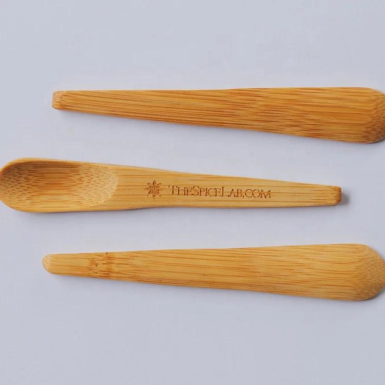 Экологичная многоразовая деревянная ложка для меда Высококачественная мини бамбуковая