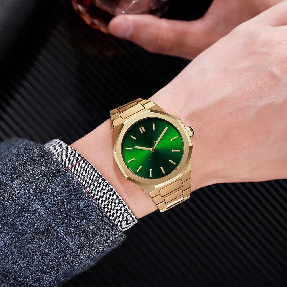 Японские кварцевые часы Juelong, подарок из нержавеющей стали, восьмиугольные часы с японским механизмом, кварцевые часы для мужчин, оптовая продажа