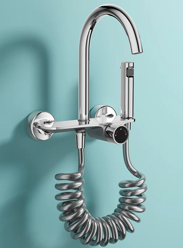 Multifunctional 360 Degree Rotation Basin Faucet Hot And Cold Mixer Stainless Steel Water Tap Mechanical Arm Universal Rotary
