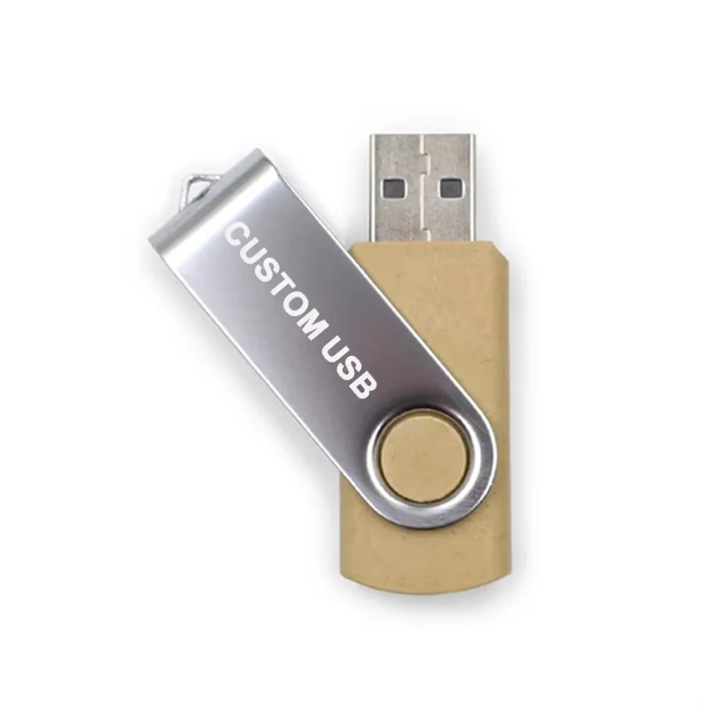 Brand New Usb Flash Drive 64Gb Metal Steel Swivel 8Gb 32Gb Memory Usb Stick High Speeds Rotating Best Business Gifts U Disk
