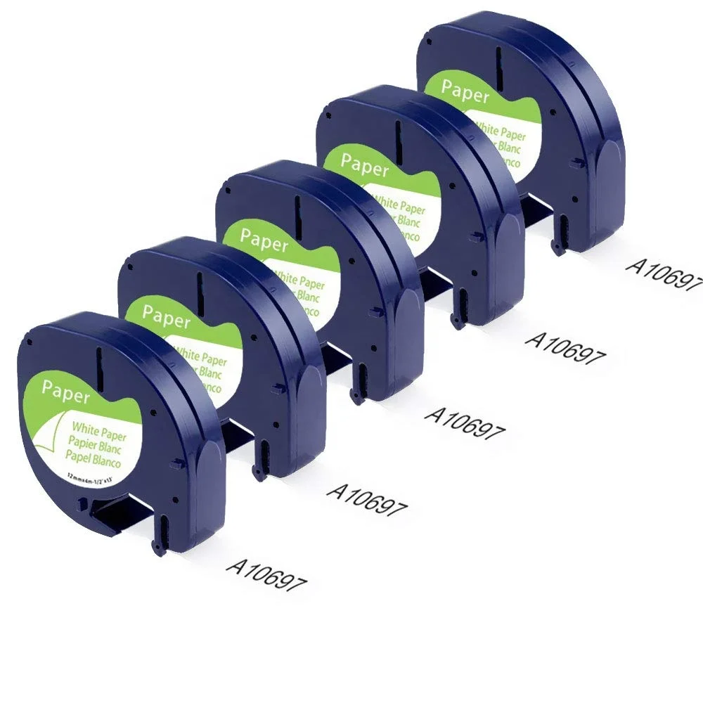  Orison Dymo Letratag Label Tapes Black on White 91200/91330/91220/59421 S0721510 Paper