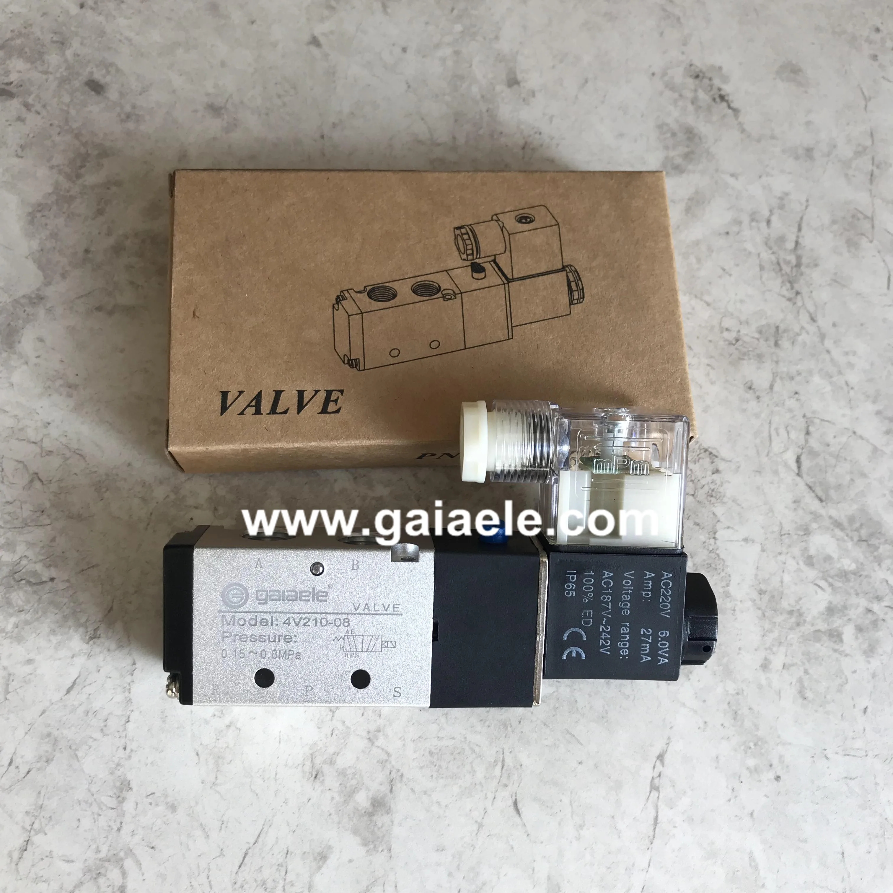 AIRTAC type original color  solenoid valve Pneumatic component airtac high quality 4V210-08 24vdc 4V210-08 4v230-08