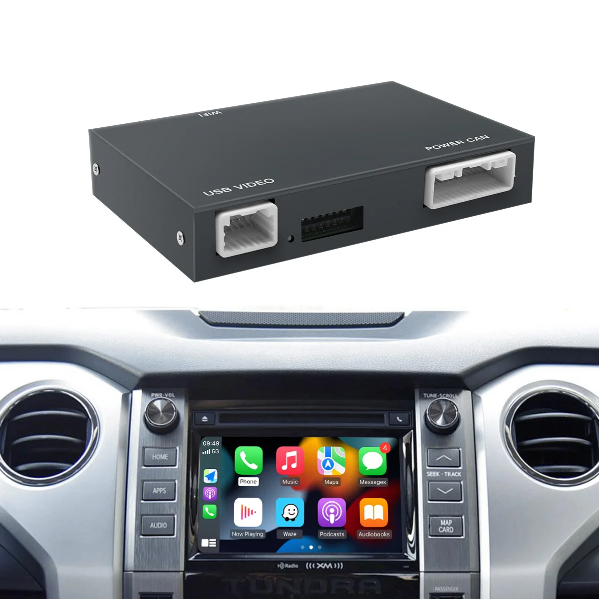 Autoabc беспроводной Carplay Android Auto для TOYOTA Touch2 Entune2.0 Highlande Tundra 4Runner CHR Corolla Camry RAV4 Avensis