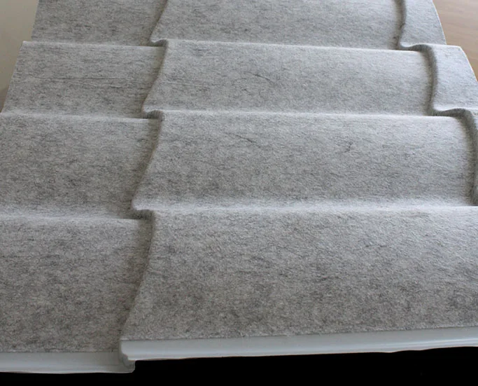 Factory Supply Cheap Price 1mm Thickness 110gsm Grey Color Anti Condensation Felt Fabric