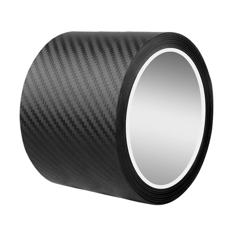 5cm*5m 5D Carbon Fiber Car Stickers Car Door Sill Strips Protector Vinyl Film Auto Bumper Sticker Car Anti Scratch Scuff Tape