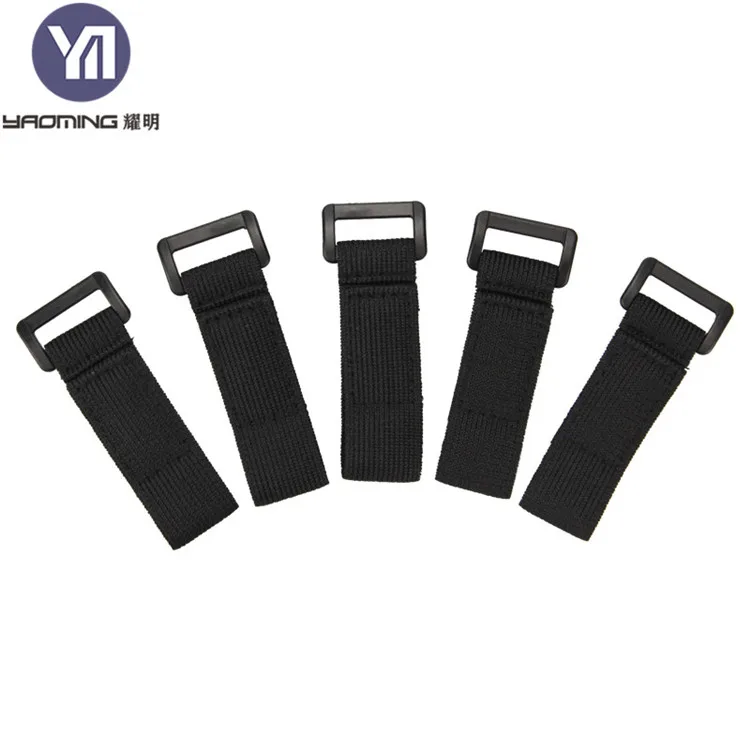 High Quality Self-locking Elastic Hook and Loop Strap Bucklestyles Durable and Versatile Elastic Strap with Plastic Tape