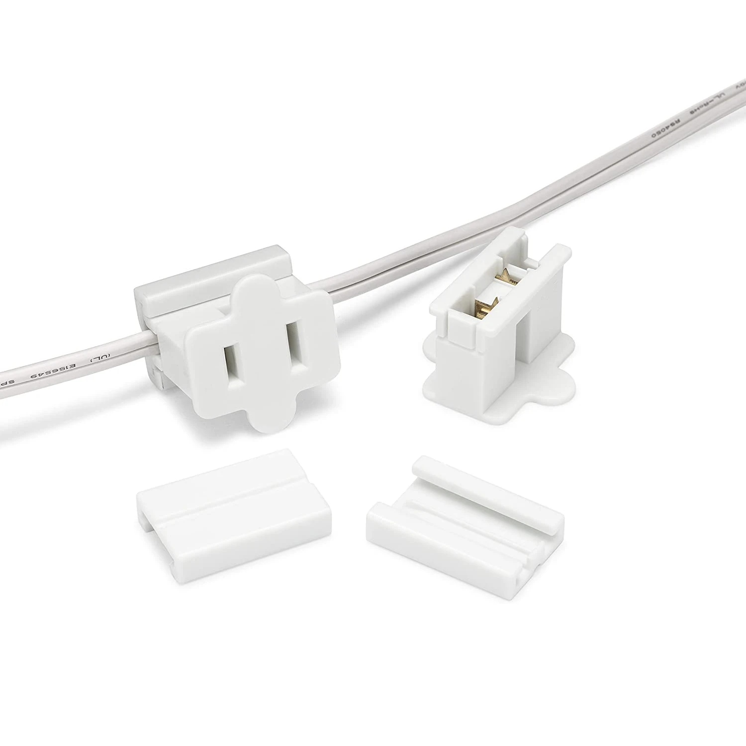 Clear Zip Plug Lighting String Slide-on Plug Transparent Quick Plug