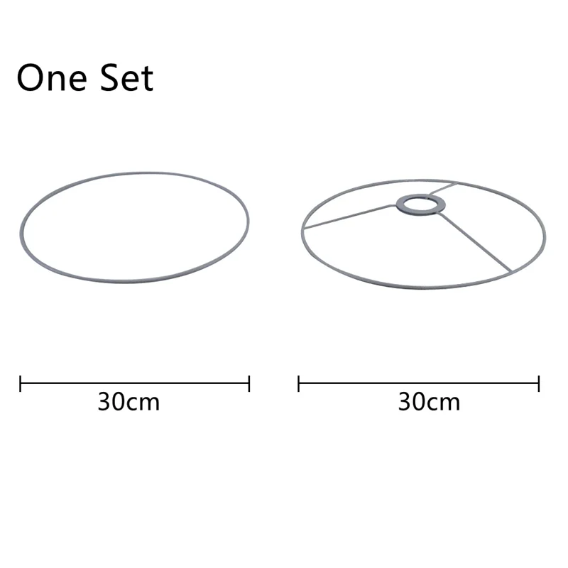 European Style Fitter lighting accessories White lamp shade metal rings