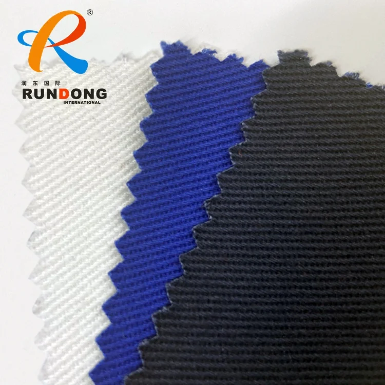 Rundong Comfortable Textiles 100%c fabric flame retardant Twill fabric for uniform