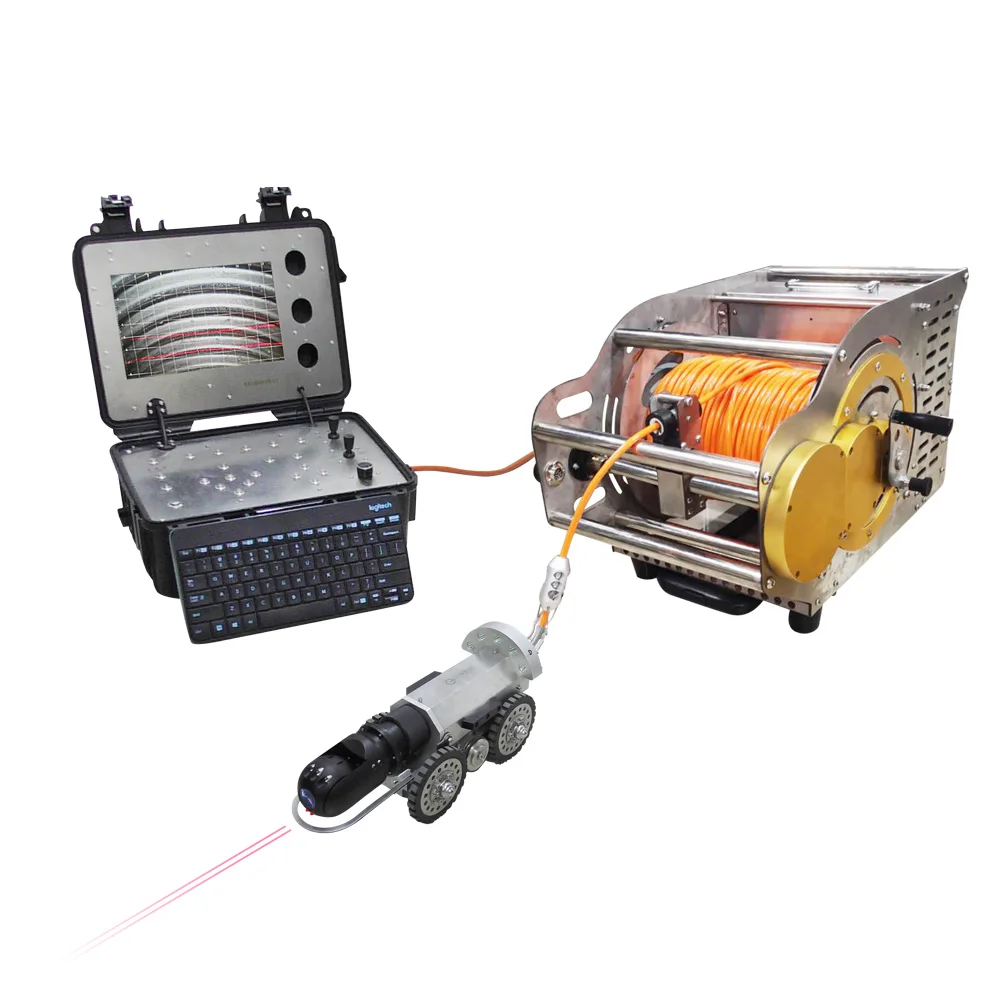 CCTV 1080P underwater sewer drain pipe video inspection teleinspection crawler robot camera
