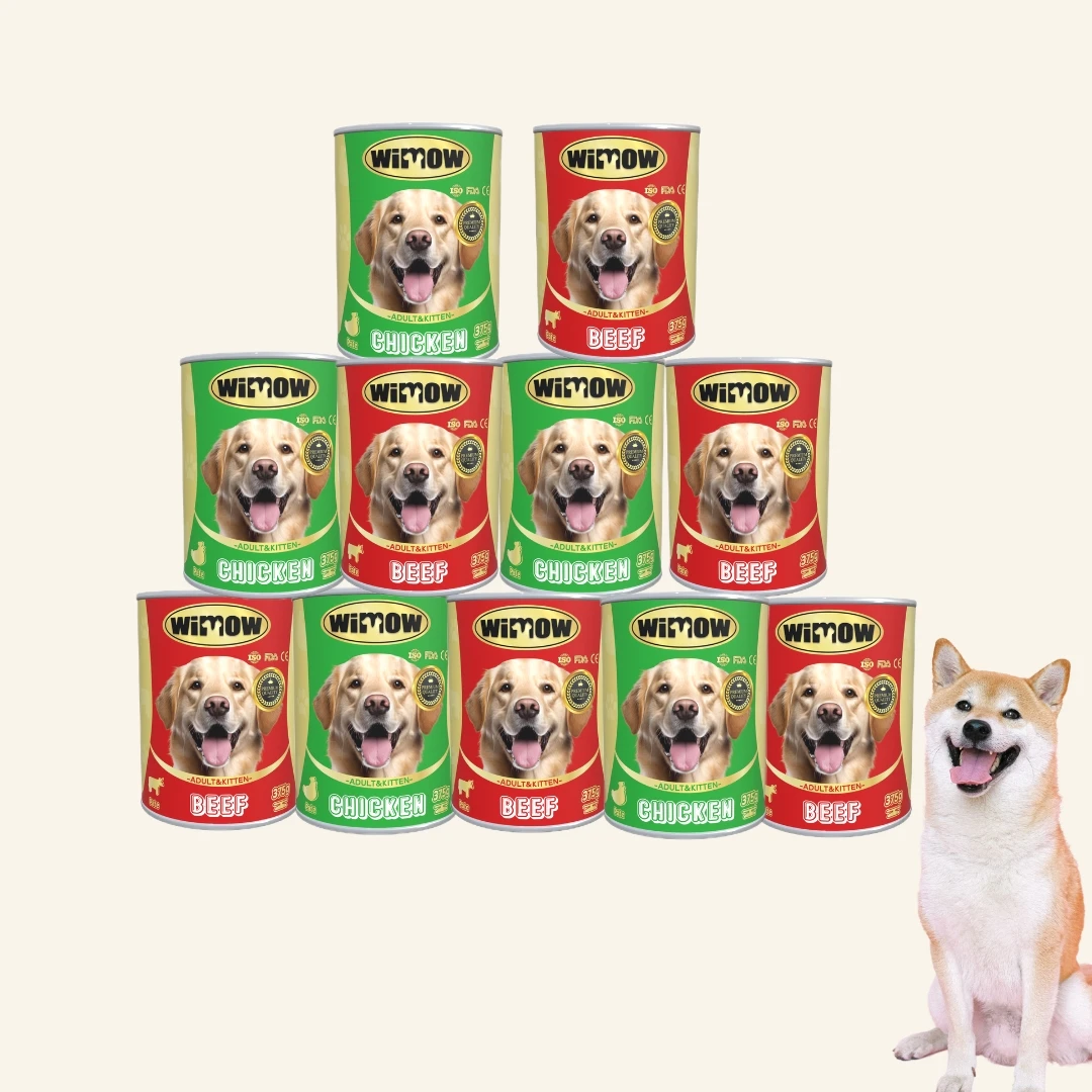 Manufacturer Canned Dog Staple Chicken/Beef Recipe Full Carton 20 Cans Wet Pet Food