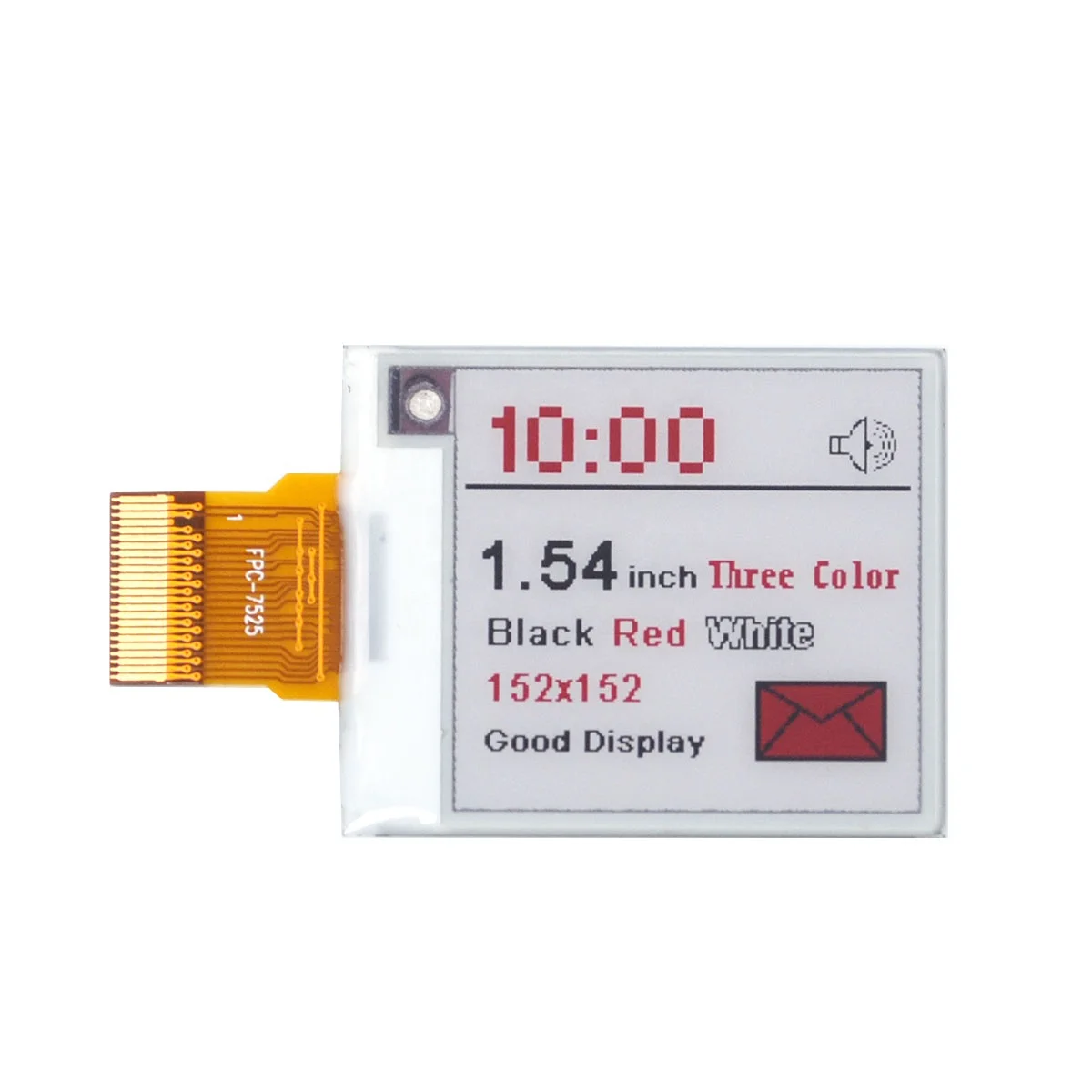 Цветные маленькие квадратные электронные чернила 1,54 дюйма e-paper e-ink panel SPI 152x152 дешевые простые электронные чернила