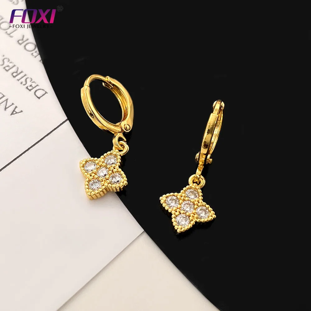 MAF030 New Arrival Cubic Zirconia Earrings 925 Sterling Silver Sparkle Drop earring for women