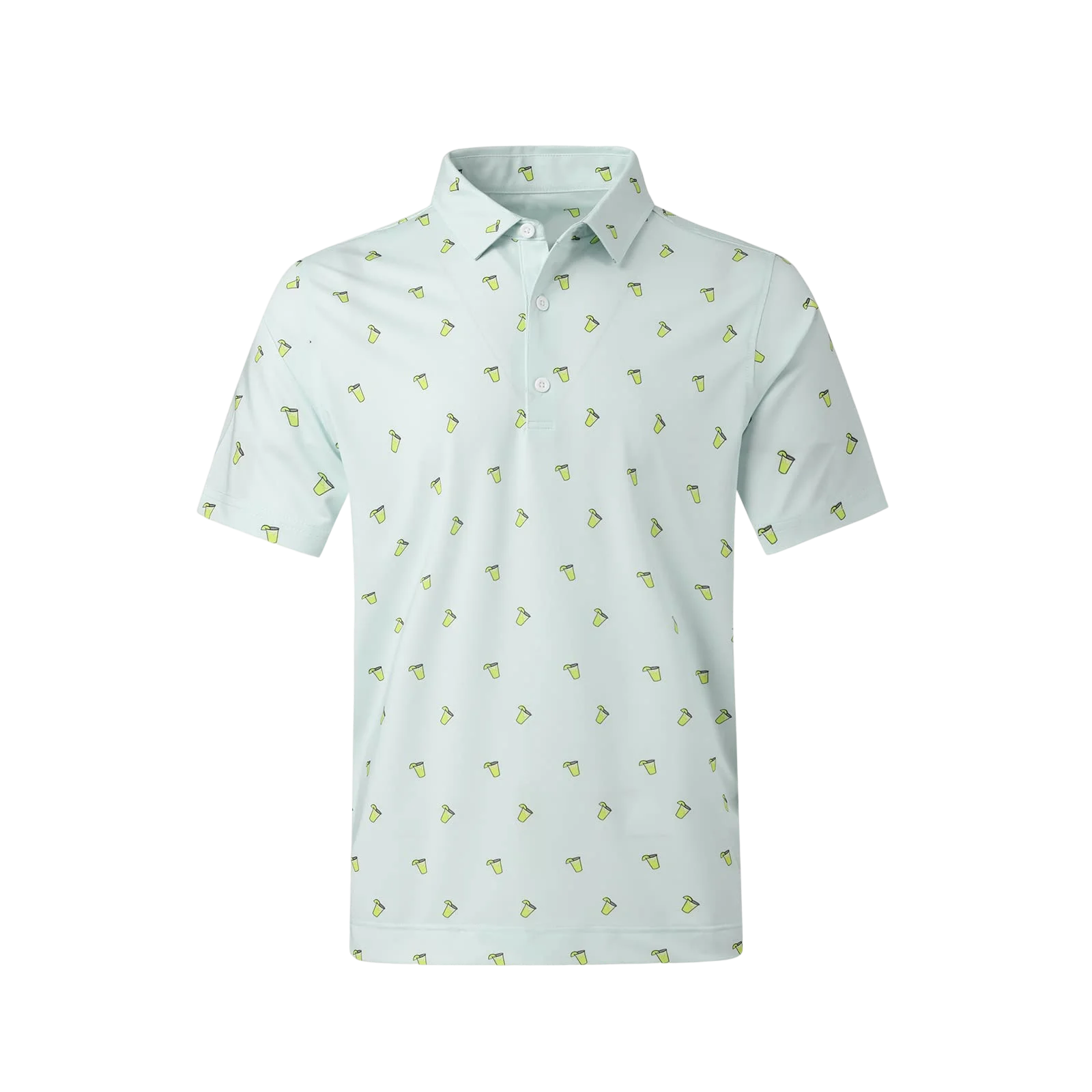 OEM sublimation 100 polyester graphic pattern printed oversized button down golf clothes men polo t shirts custom logo