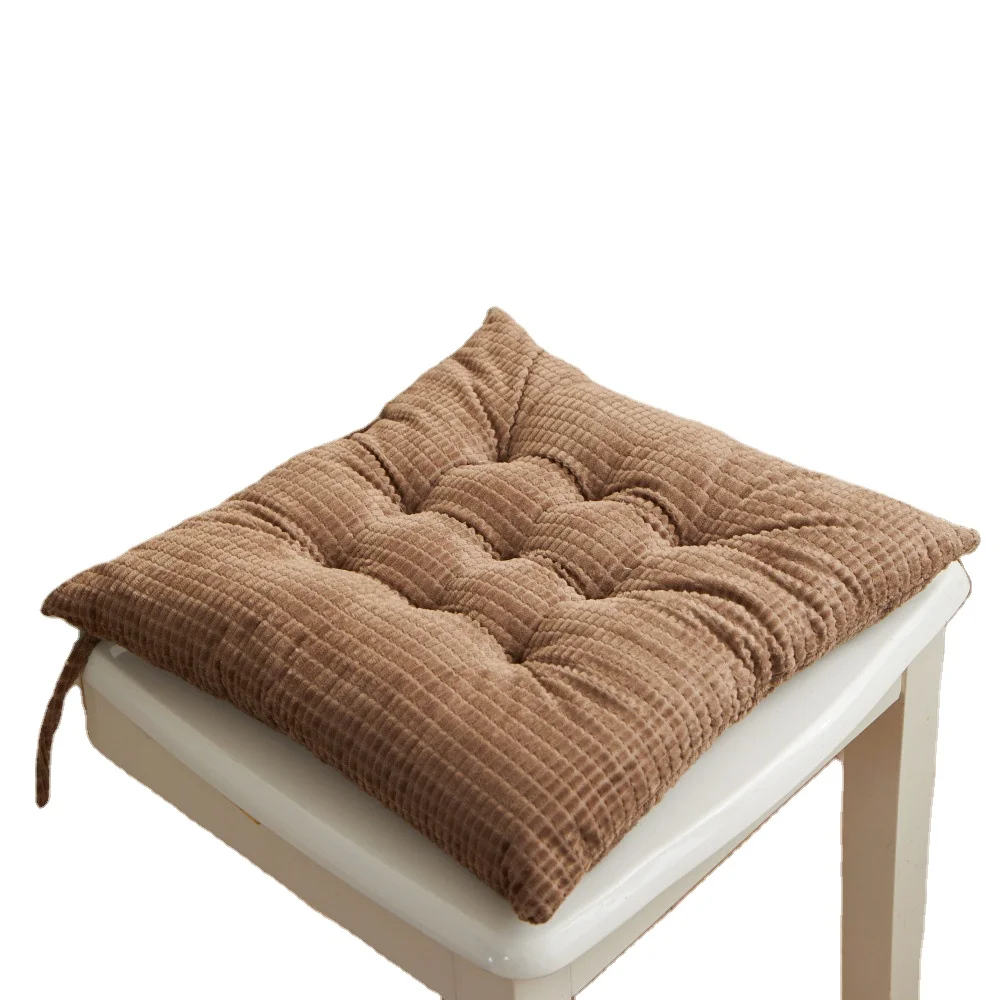 2023 Hot Sale Corduroy Square Cushion For Seating Chair Floor Solid Thick Office Chair Cushion