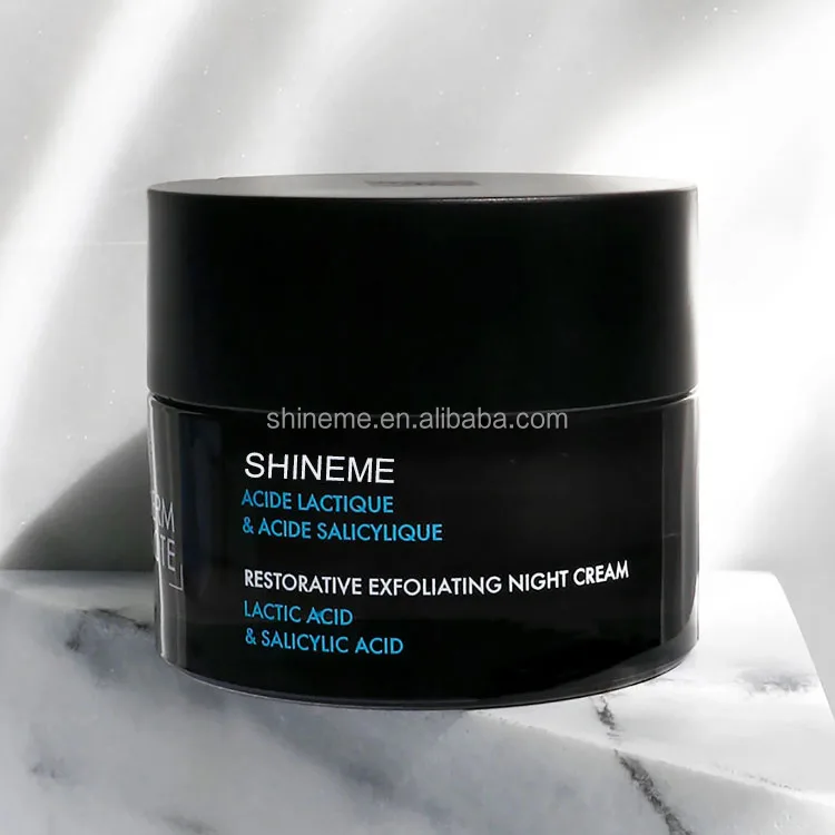 Custom Label Lactic Acid and Salicylic Acid Gentle Exfoliating Moisturizing Skin Peeling Night Cream