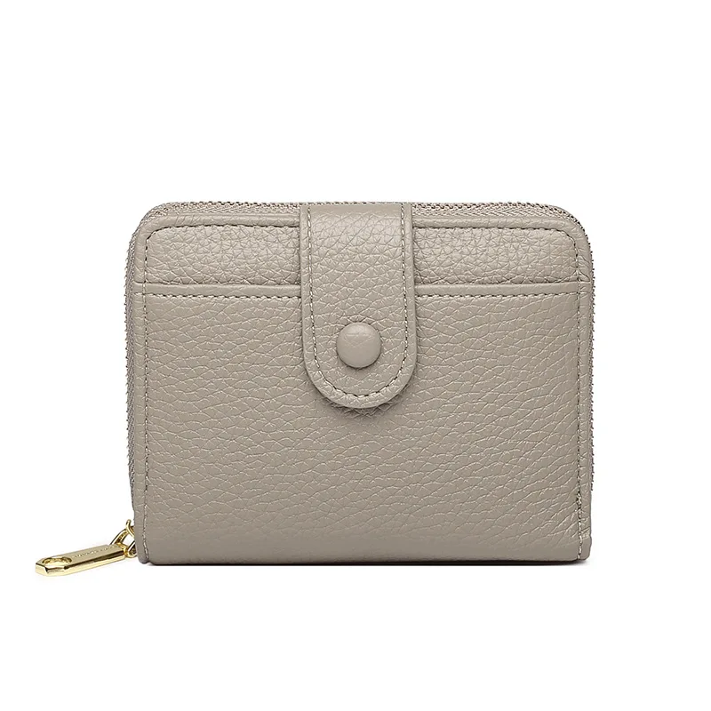 Женский короткий кошелек с застежкой-молнией