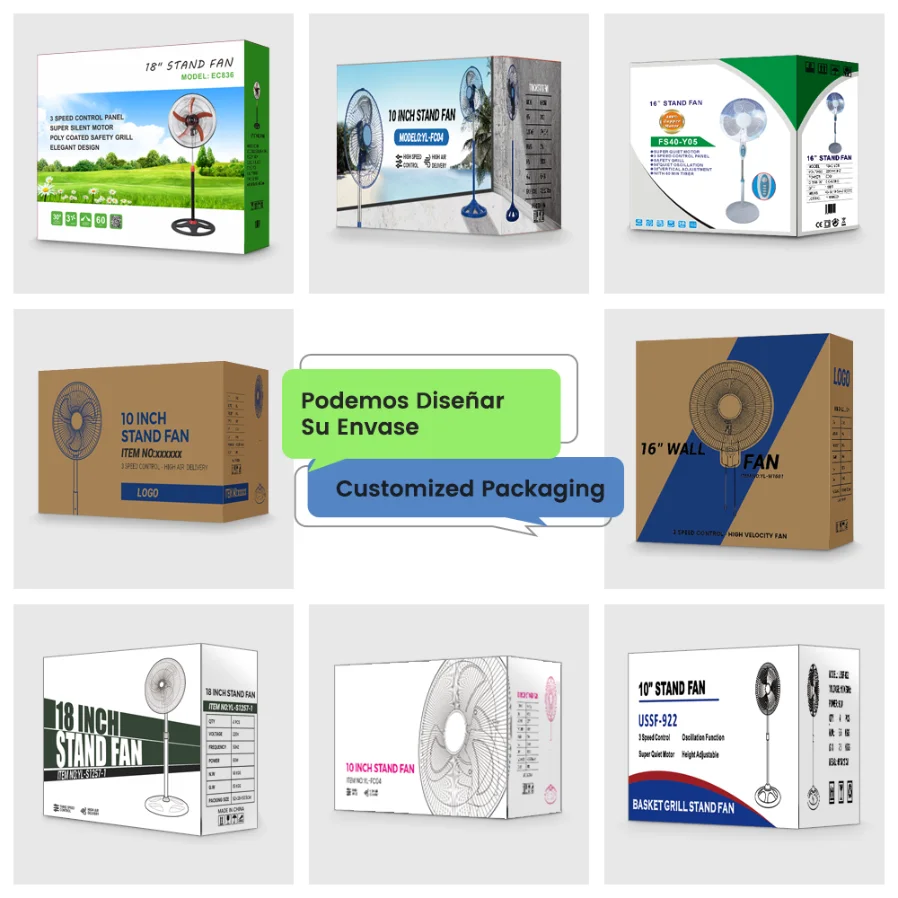 Industrial Ventilador 18 Inch Floor Oscillating Pedestal Fan Round Base Electric Stand Fan