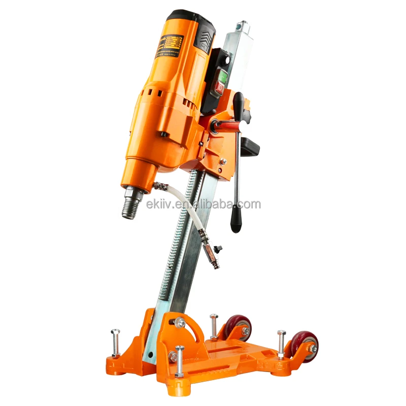 EKIIV 220V 3950W Large Base 15-255mm 2-Speed CE Industrial High Power Reinforced Concrete Diamond Core Drilling Machine