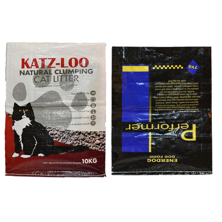 25kgs 50kg virgin pp bopp laminated dog feed woven cattle cat food animal packing bag sack for food