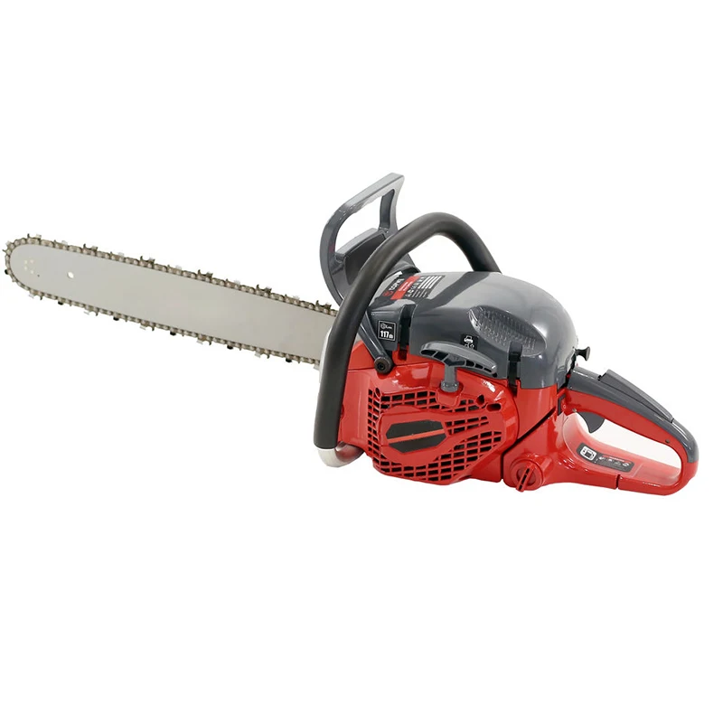 Custom Logo Garden Tool 2200w 5800 Chainsaw Machine Single Cylinder 58cc Gasoline Chain Saw