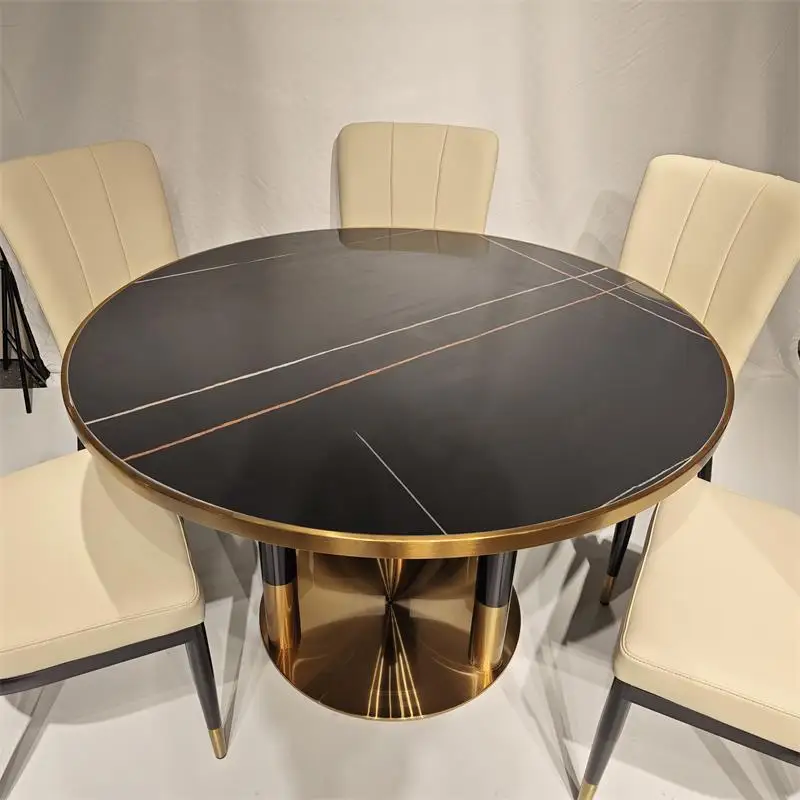 high end dining table set modern simple design round restaurant modern restaurant kitchen dining tables with chair