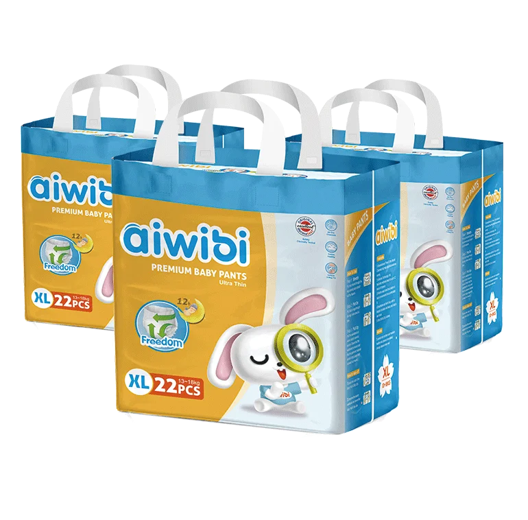 AIWIBI brand hot sale baby diapers personalized OEM baby night time diaper pants uk guangzhou baby care mother care AWB15