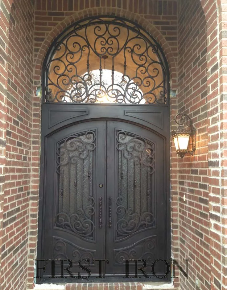 Golden supplier heavy duty hinges steel doors wrought iron pivot steel door