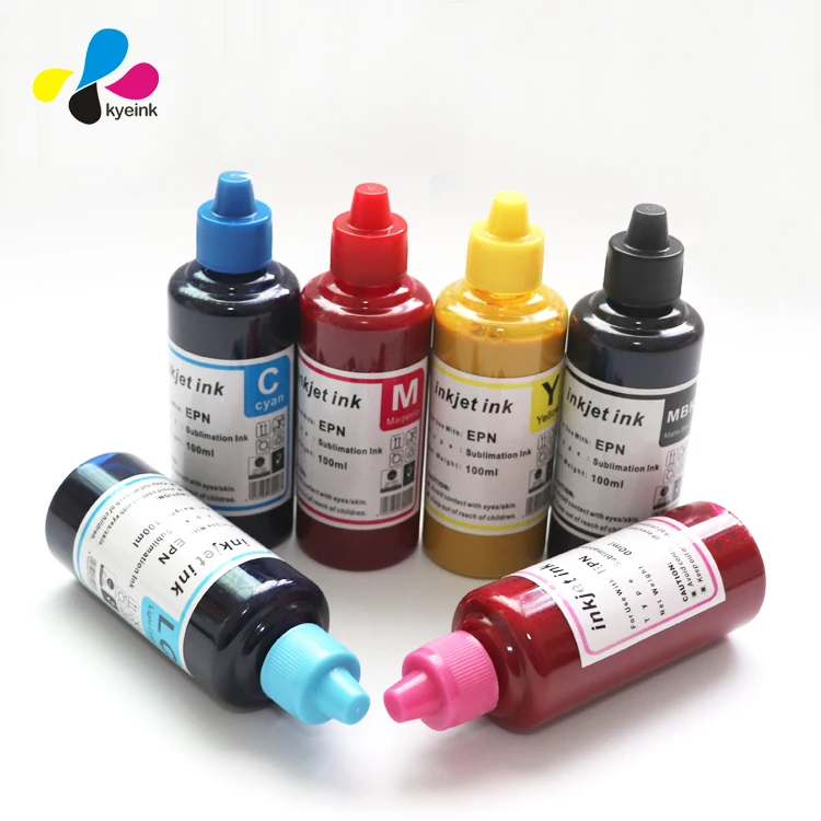 Sublimation Transfer Ink L8050 l1800 l800 l130 100Ml Heat Transferdye Sublimation Inks Bulk Sublimation Ink 6 Colour