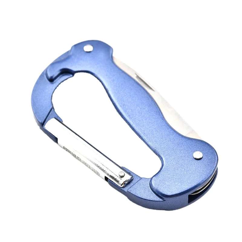 Top Amazon Camping Bag Hanging Portable Hook Knife Keychain Multi tool kit Climbing Hook with Carabiner Pocket Knife for Hiking