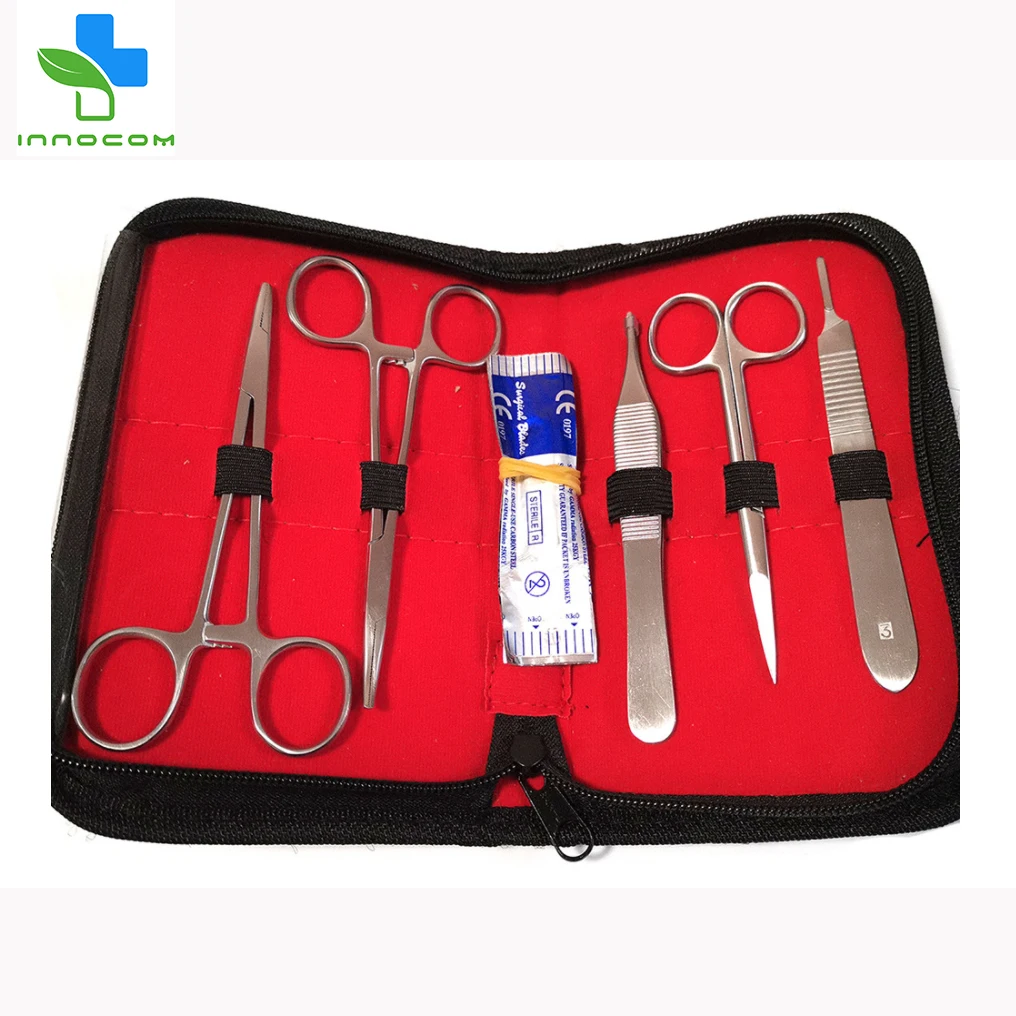 10 Pcs Training Suture Tool Kit/Set With Scalpel Handle and Blades Medical Students Practice Suture Kit Practice Suture Set