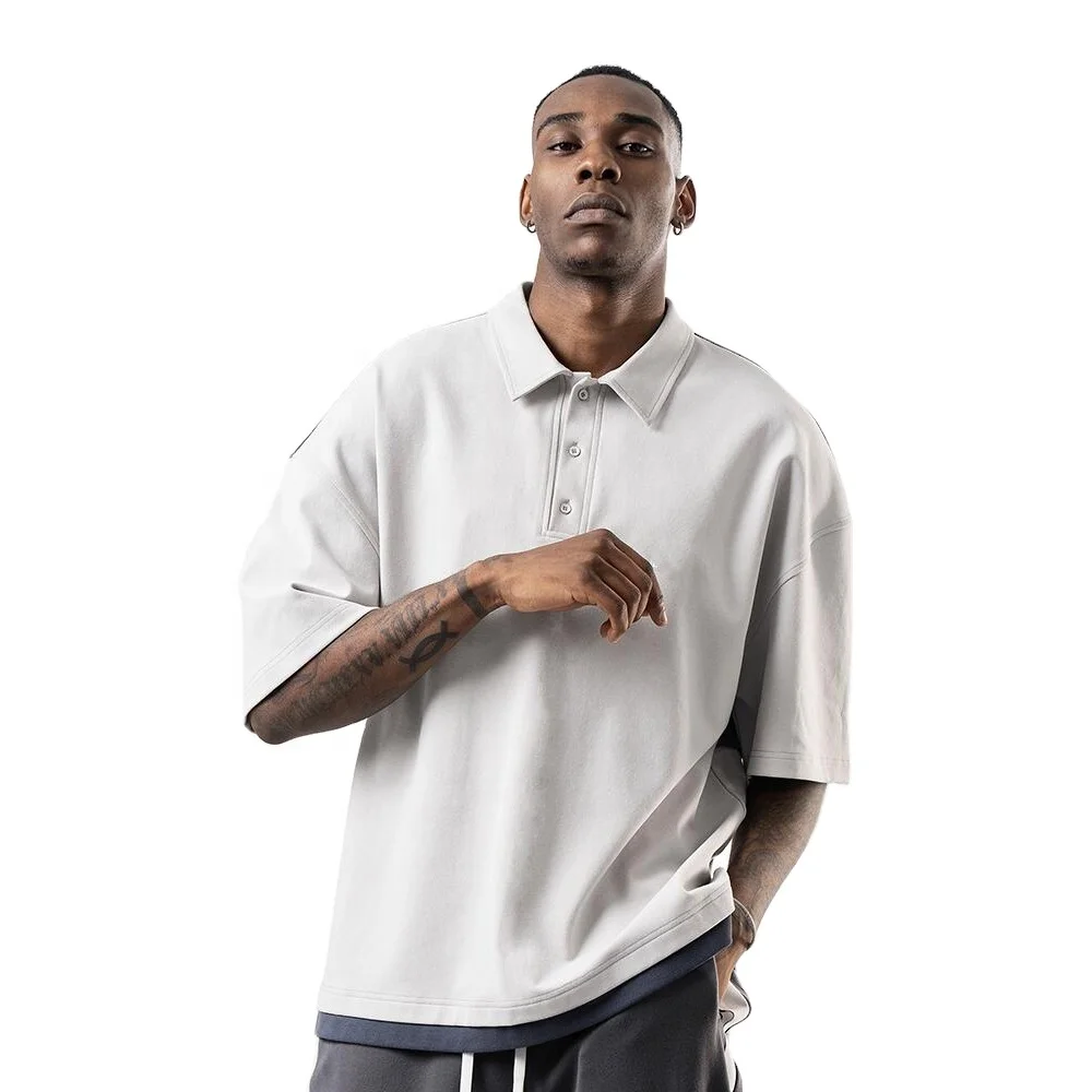 Wholesale oversized england style punk style Smart Casual hip hop vntage yarn dyed plaid high quality polo shirts 100% cotton