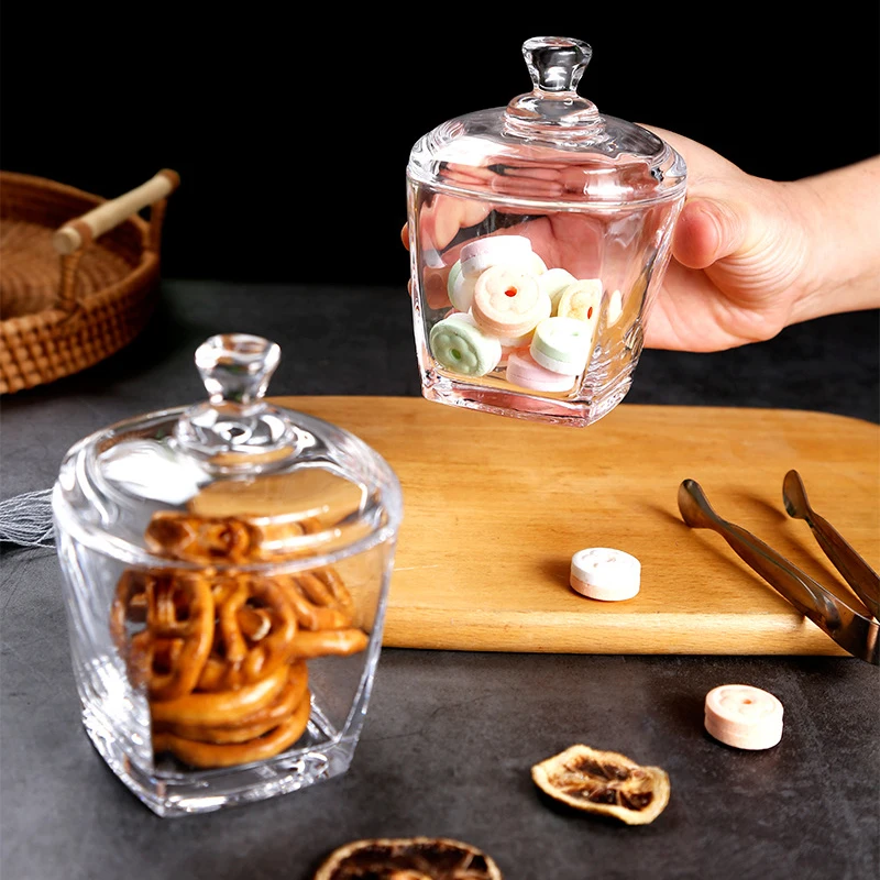 Japanese Coffee Bean Oatmeal Glass Jar Candy Snack Storage Jar Dried Fruit Nut Storage Jar YGH643