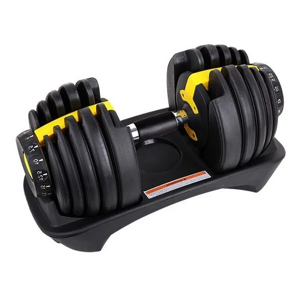 Smart Dumbbell 15 Fast Adjustable Weights Class in Single Free Weights Dumbbell Set 24 kg for Strength Training at Home Gym
