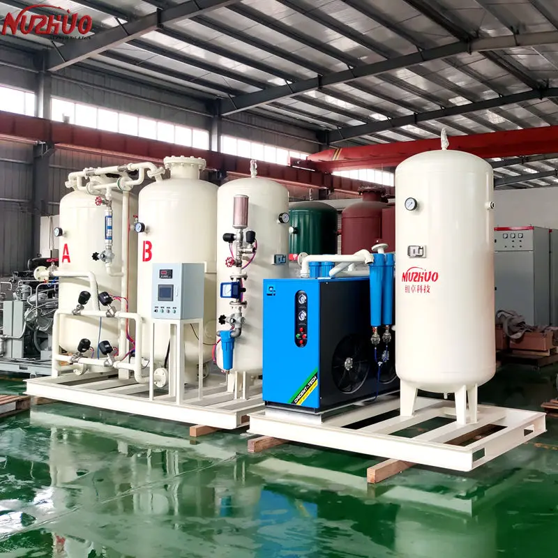 NUZHUO Easy Operation O2 Generator For Industrial Oxygen Cylinder Refilling System Hot Selling O2 Plant