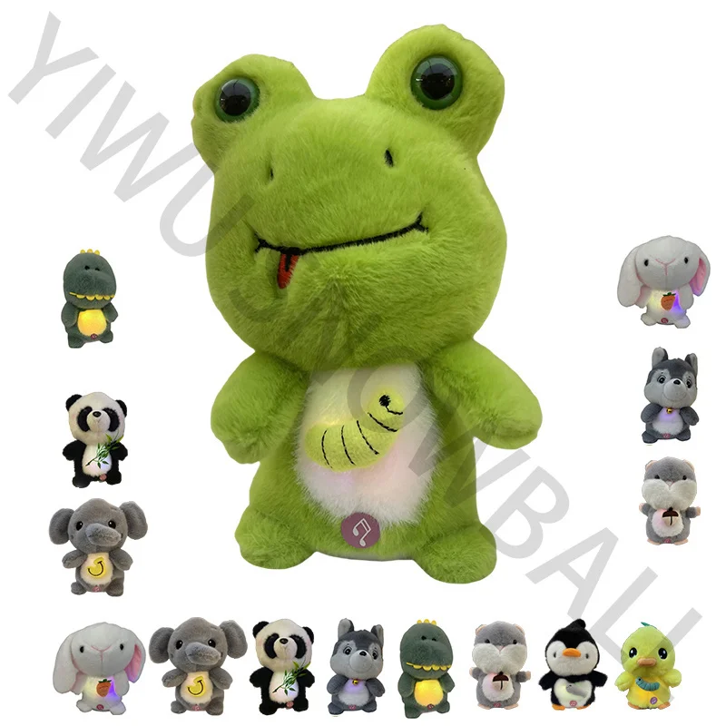 Best-Selling Soft Plush Frog Doll Cute Stuffed Animal Electric Stuffed Frog Toy Singing Dancing And Recording Lovely Pet Gift