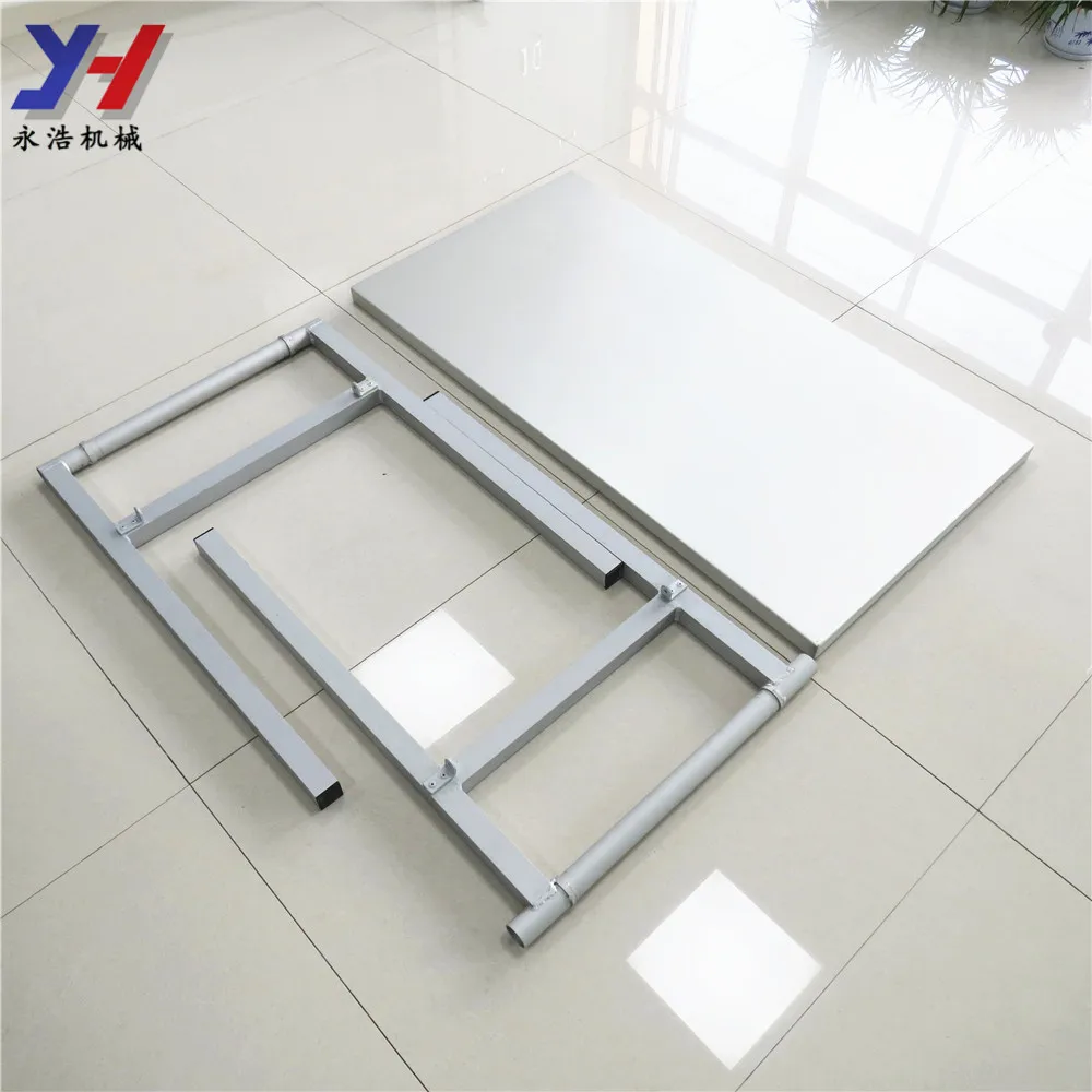 Customize Foldable Aluminum Work Table with H Style Legs